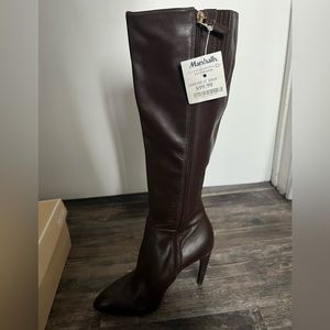 Ma Spiga Brown Knee High Heel Boots